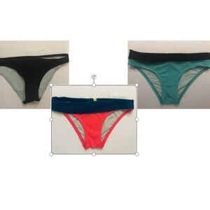 Bunlde of 3 Nike swim bottoms, 1 medium, 2 smalls